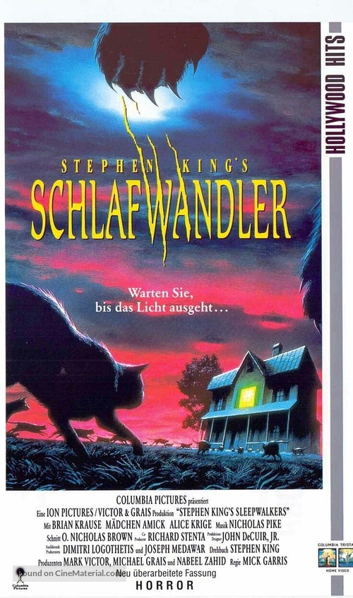 Sleepwalkers - German VHS movie cover
