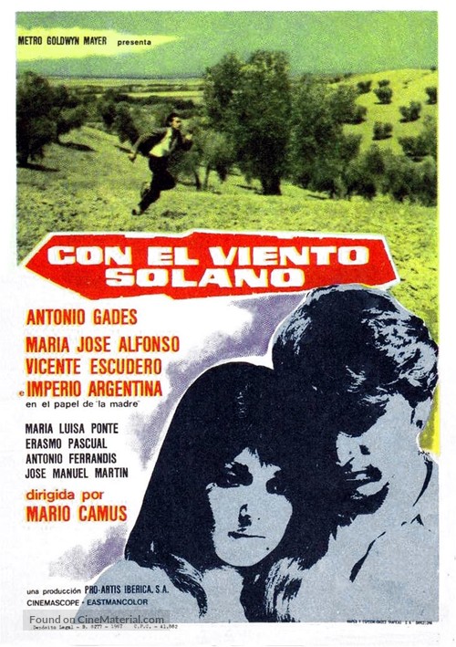 Con el viento solano - Spanish Movie Poster