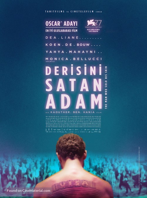 The Man Who Sold His Skin - Turkish Movie Poster