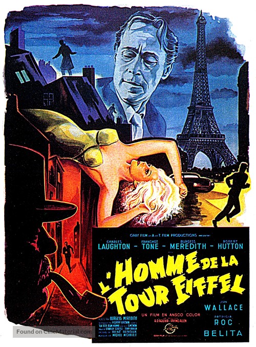 The Man on the Eiffel Tower - French Movie Poster