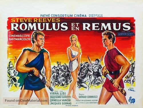 Romolo e Remo - Belgian Movie Poster