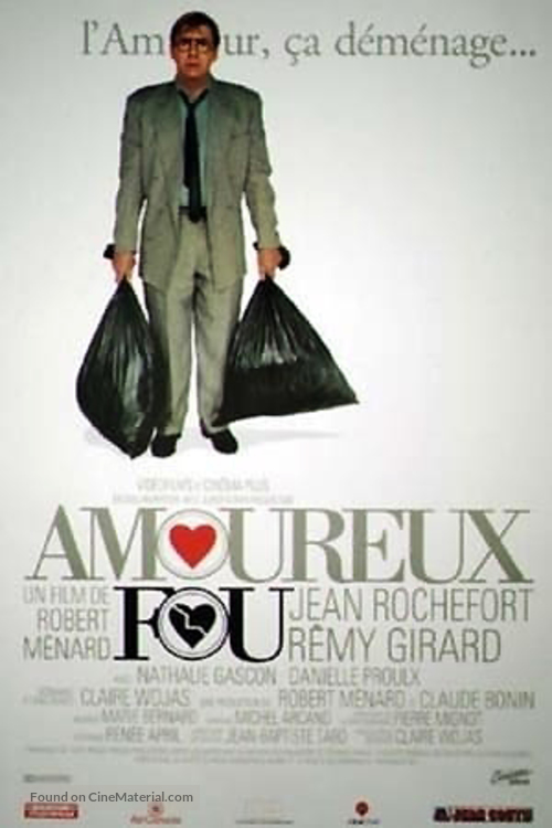 Amoureux fou - Canadian Movie Poster
