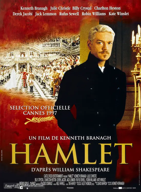 Hamlet (1996) French movie poster