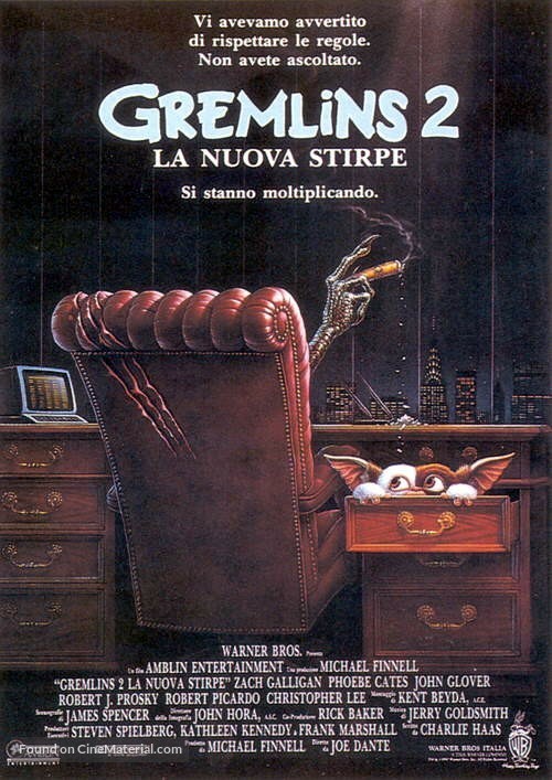 Gremlins 2: The New Batch - Italian Movie Poster