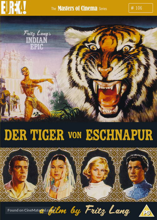 Der Tiger von Eschnapur - British DVD movie cover