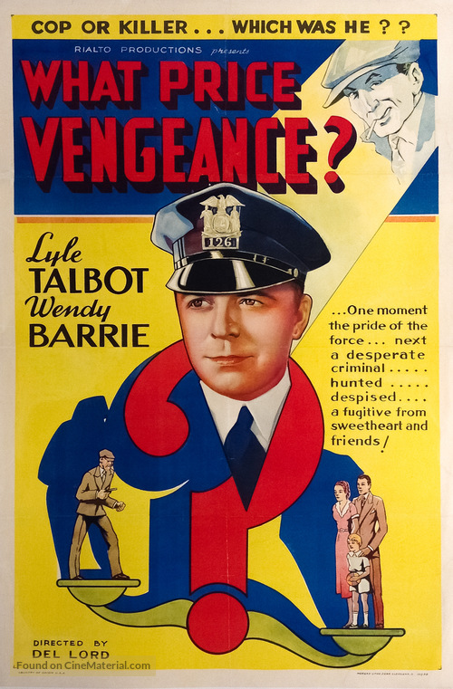 What Price Vengeance - Movie Poster