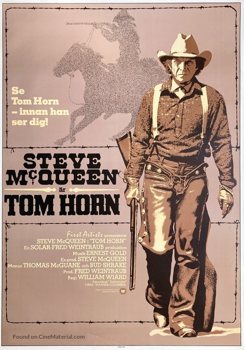 Tom Horn - Swedish Movie Poster