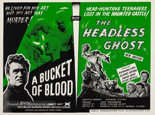 A Bucket of Blood - British Combo movie poster