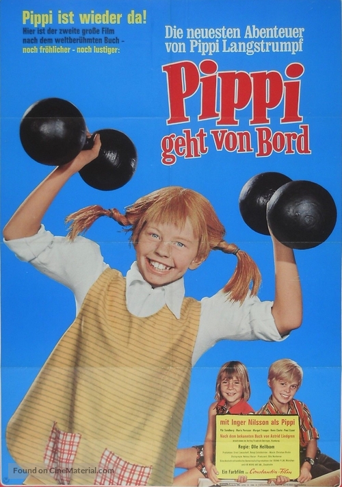 H&auml;r kommer Pippi L&aring;ngstrump - German Movie Poster