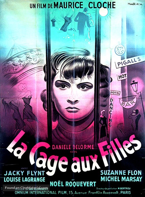 La cage aux filles - French Movie Poster