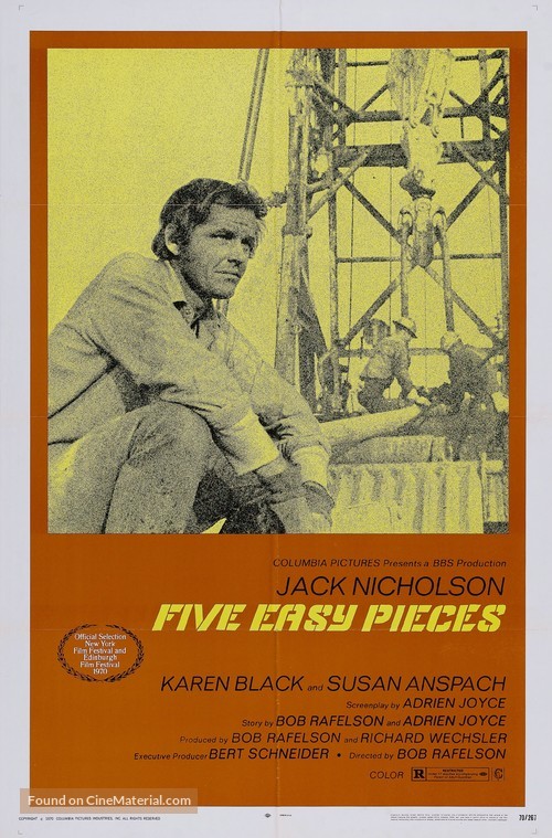 Five Easy Pieces - Movie Poster