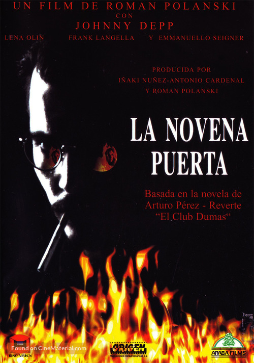 The Ninth Gate - Spanish DVD movie cover