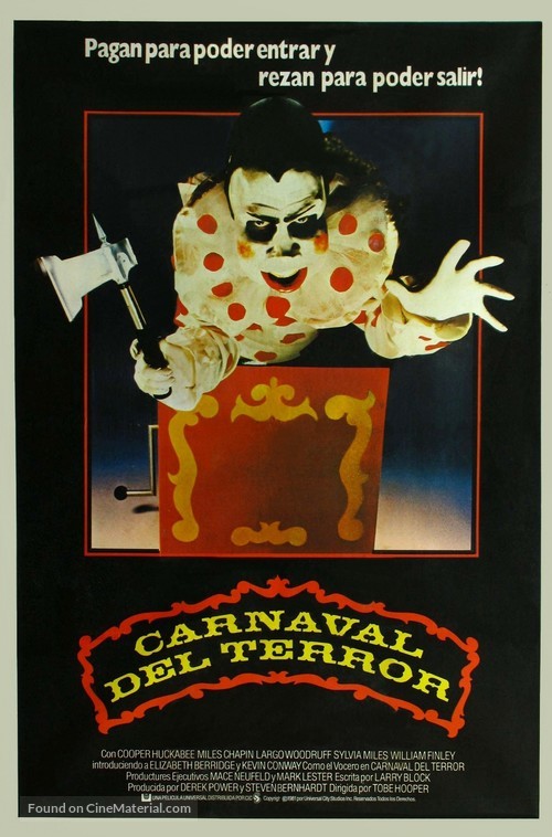 The Funhouse - Argentinian Movie Poster