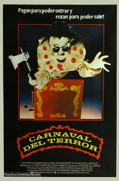 The Funhouse - Argentinian Movie Poster