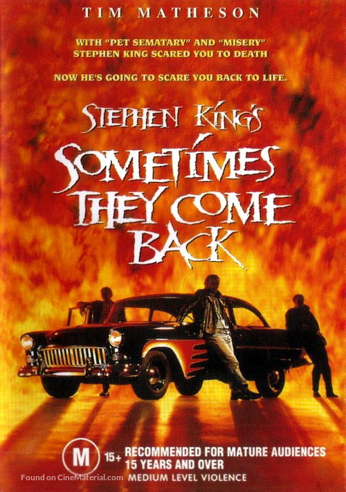 Sometimes They Come Back - Australian DVD movie cover