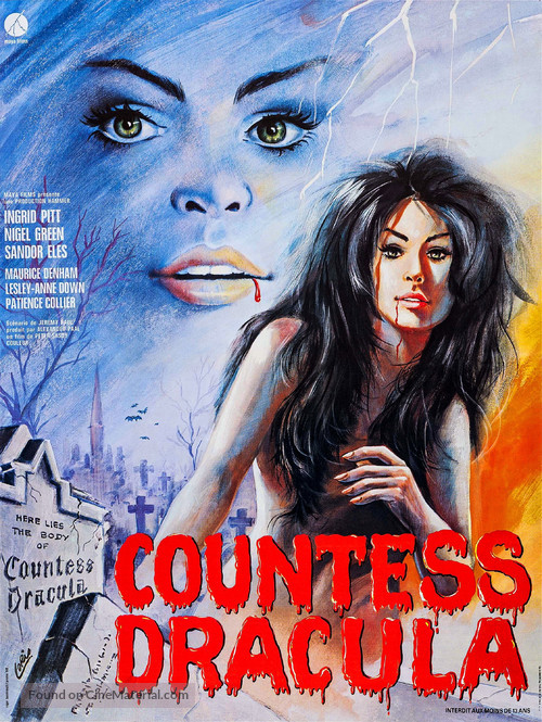 Countess Dracula - French Movie Poster