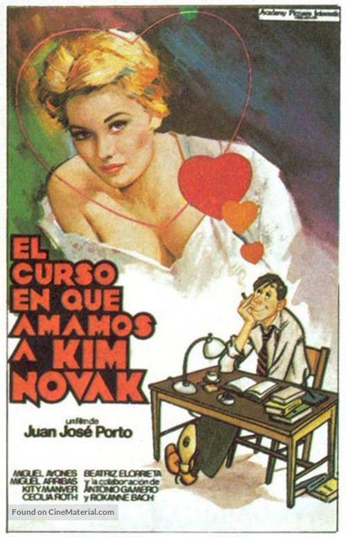 El curso en que amamos a Kim Novak - Spanish Movie Poster