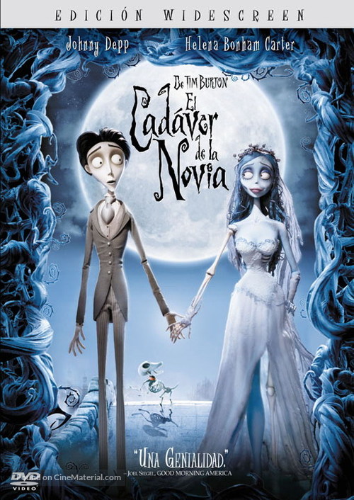 Corpse Bride - Argentinian DVD movie cover