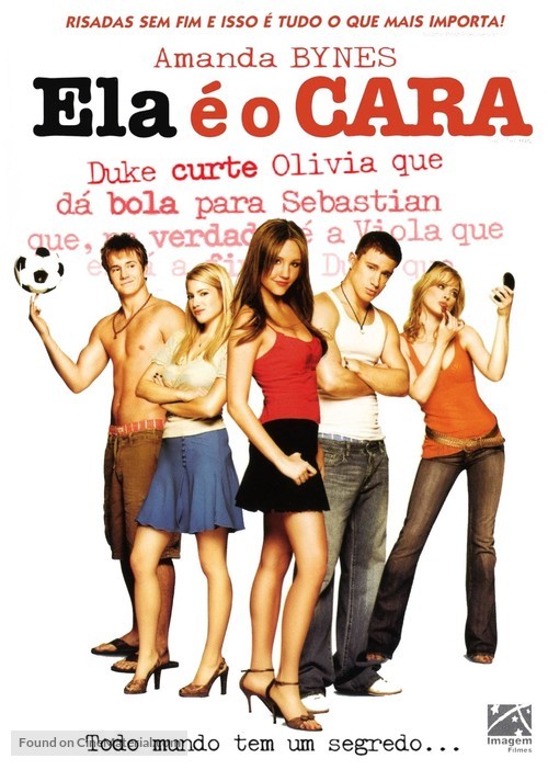 She&#039;s The Man - Brazilian Movie Cover