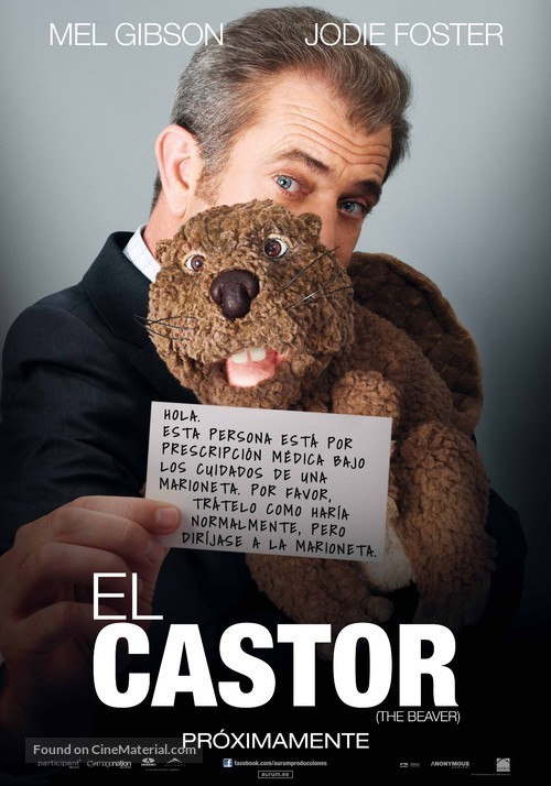 The Beaver - Spanish Movie Poster