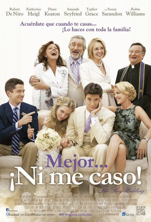 The Big Wedding - Mexican Movie Poster