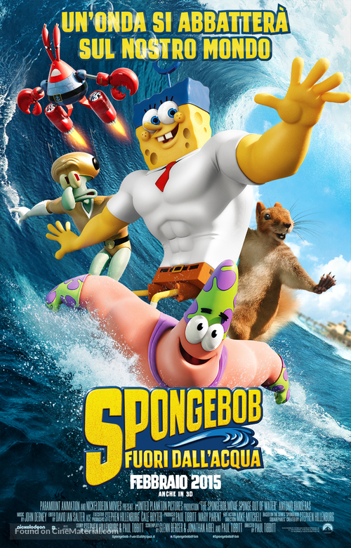 The SpongeBob Movie: Sponge Out of Water - Italian Movie Poster