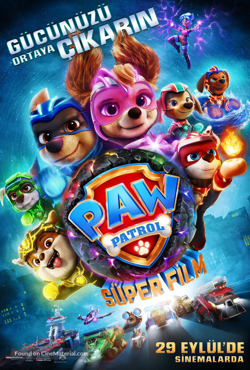 PAW Patrol: The Mighty Movie - Turkish Movie Poster