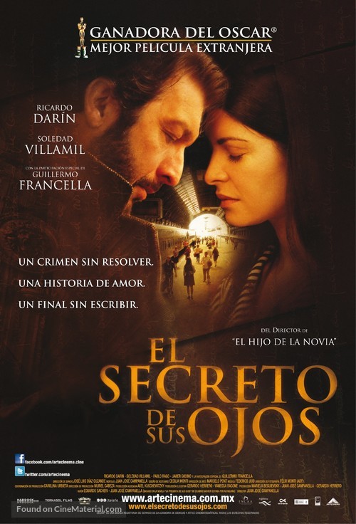 El secreto de sus ojos - Mexican Movie Poster