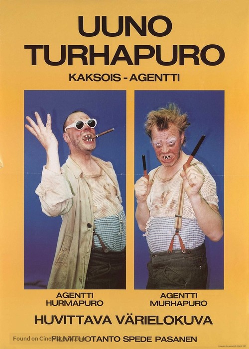 Uuno Turhapuro - kaksoisagentti - Finnish Movie Poster