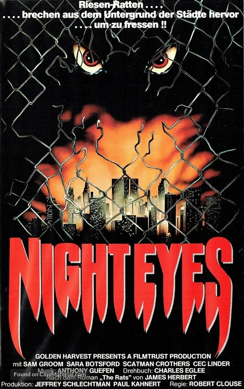 Deadly Eyes - German VHS movie cover