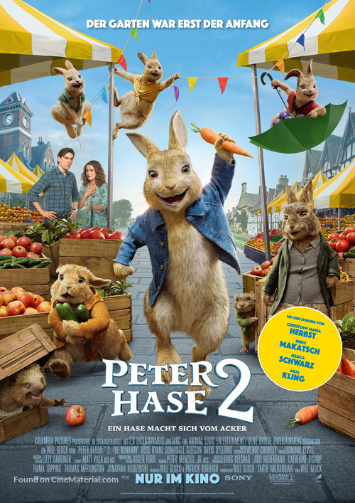 Peter Rabbit 2: The Runaway - German Movie Poster