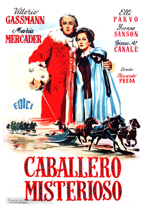 Il cavaliere misterioso - Spanish Movie Poster