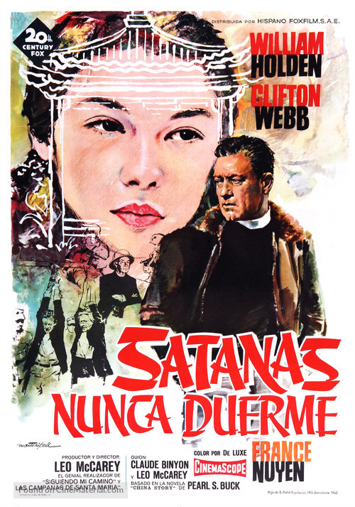 Satan Never Sleeps - Spanish Movie Poster