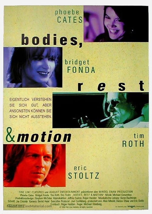 Bodies, Rest &amp; Motion - German Movie Poster