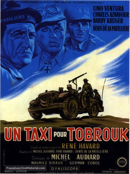 Un taxi pour Tobrouk - French Movie Poster