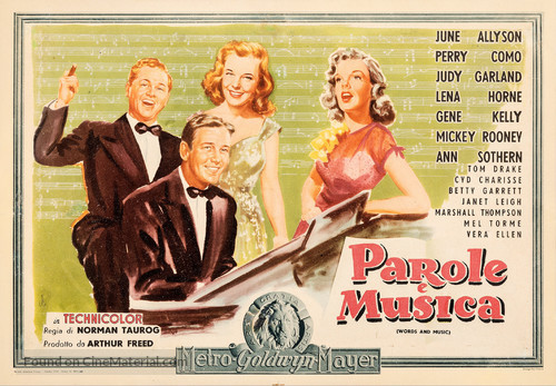 Words and Music - Italian Movie Poster