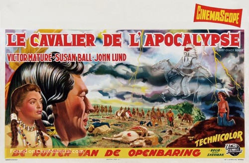 Chief Crazy Horse - Belgian Movie Poster