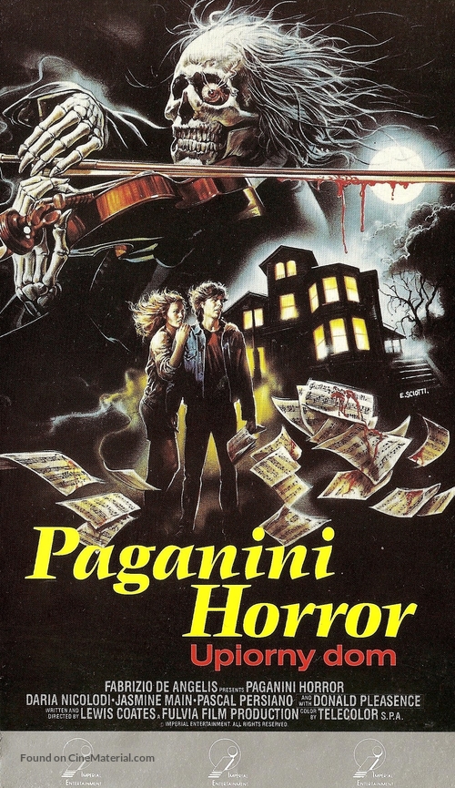 Paganini Horror - Polish VHS movie cover