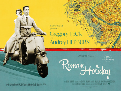 Roman Holiday - British Movie Poster