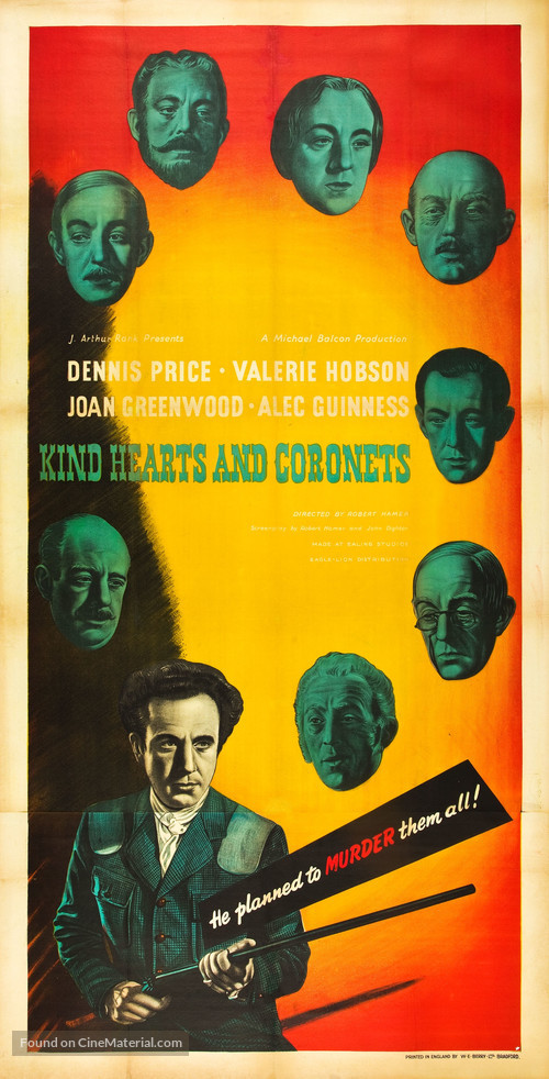 Kind Hearts and Coronets - Movie Poster