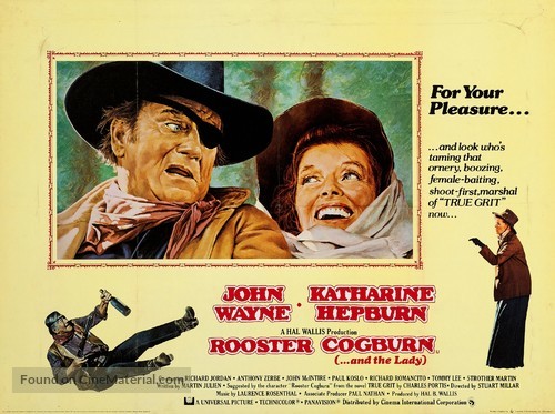 Rooster Cogburn - British Movie Poster