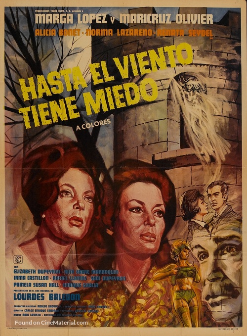 Hasta el viento tiene miedo - Mexican Movie Poster