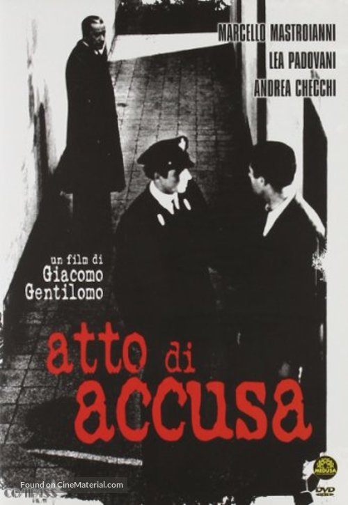 Atto d&#039;accusa - Italian DVD movie cover