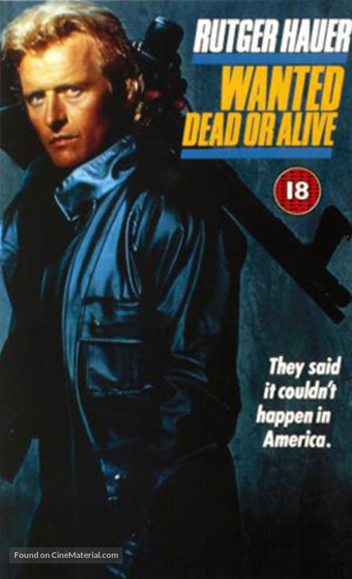 Wanted Dead Or Alive - British VHS movie cover