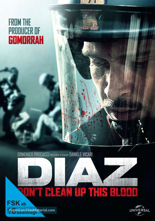 Diaz: Don&#039;t Clean Up This Blood - German DVD movie cover