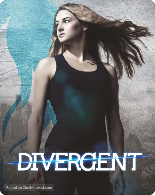 Divergent - British Blu-Ray movie cover