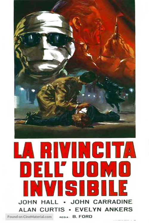 The Invisible Man&#039;s Revenge - Italian Movie Poster