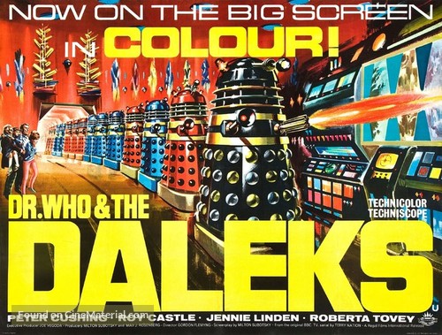 Dr. Who and the Daleks - British Movie Poster