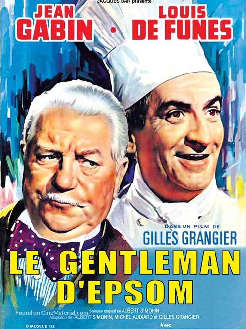 Le gentleman d&#039;Epsom - French Movie Poster