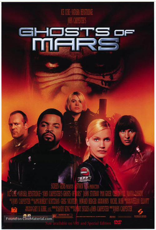 Ghosts Of Mars - Video release movie poster